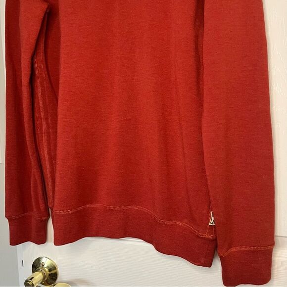 Surfside Supply Burnt Orange 1/4 Zip Sweater- Men Small - Picture 3 of 7